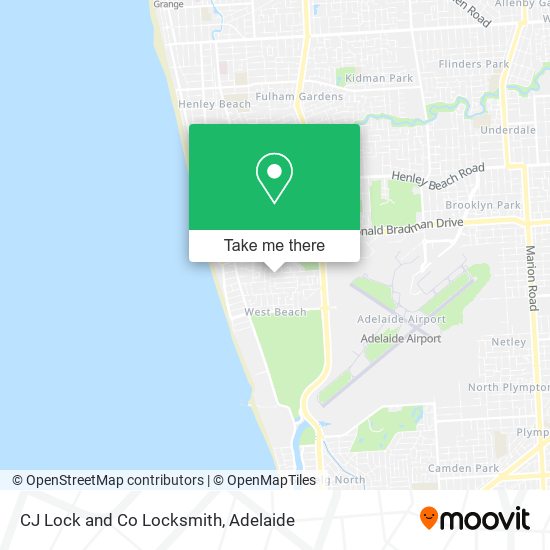 CJ Lock and Co Locksmith map