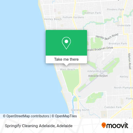 Mapa Springify Cleaning Adelaide