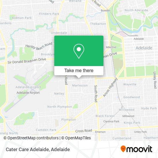 Mapa Cater Care Adelaide