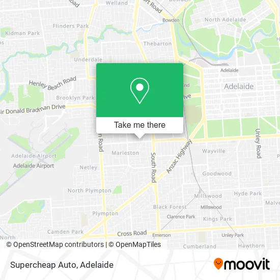Supercheap Auto map