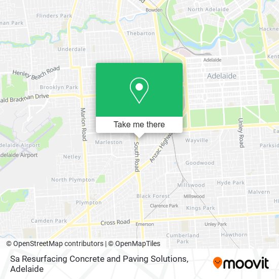 Sa Resurfacing Concrete and Paving Solutions map