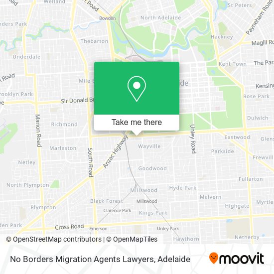 No Borders Migration Agents Lawyers map