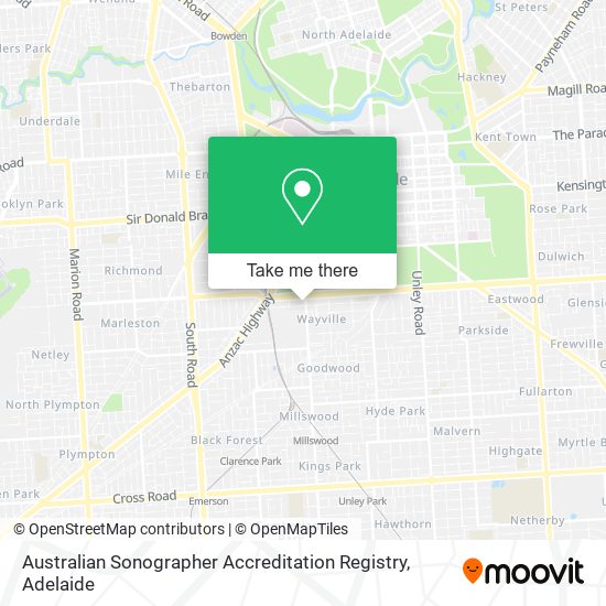 Australian Sonographer Accreditation Registry map