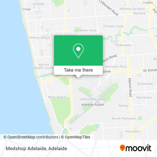 Mapa Medshop Adelaide