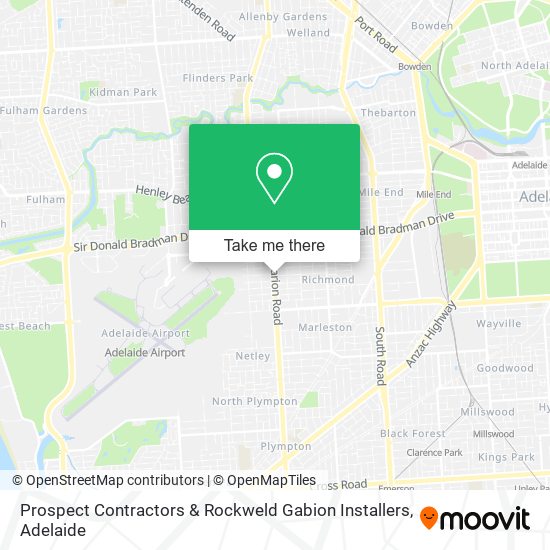 Prospect Contractors & Rockweld Gabion Installers map