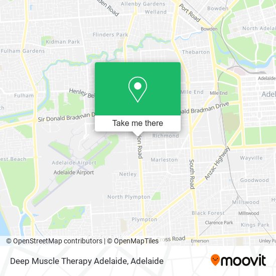 Deep Muscle Therapy Adelaide map