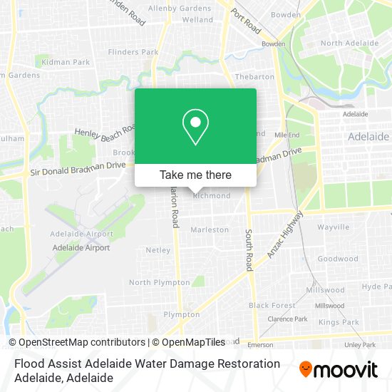 Flood Assist Adelaide Water Damage Restoration Adelaide map