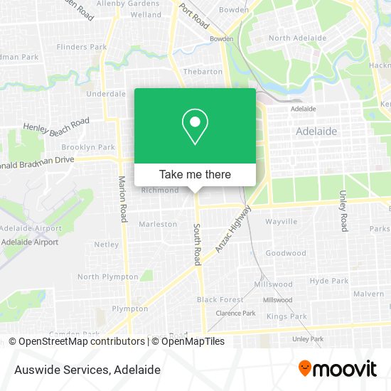 Auswide Services map