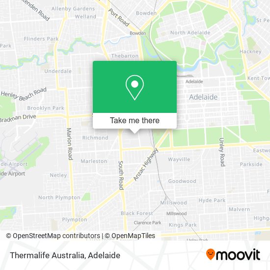 Mapa Thermalife Australia