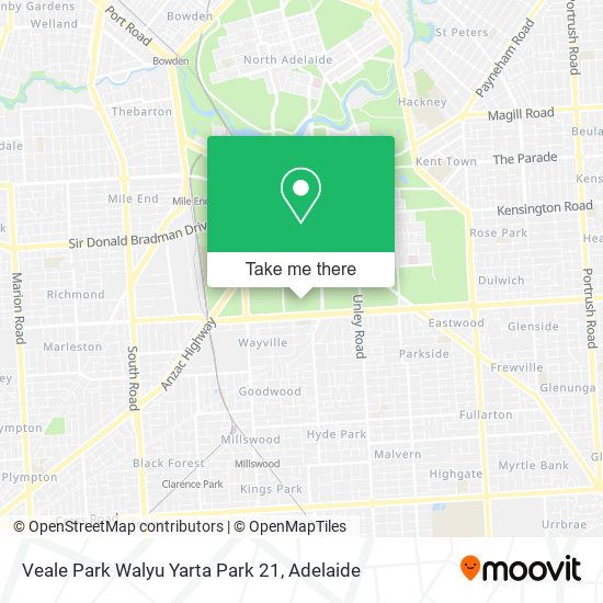 Veale Park Walyu Yarta Park 21 map