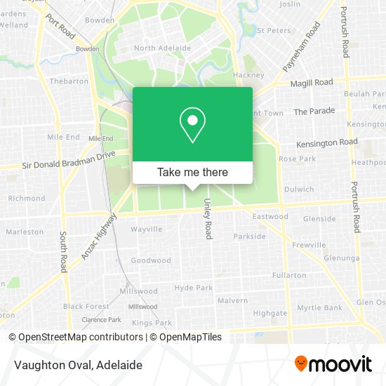 Vaughton Oval map