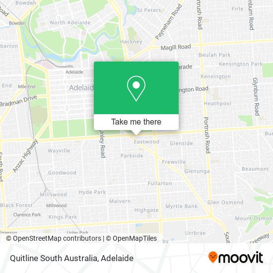 Quitline South Australia map