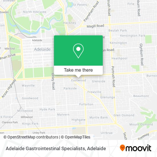 Adelaide Gastrointestinal Specialists map