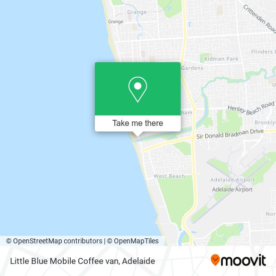 Little Blue Mobile Coffee van map