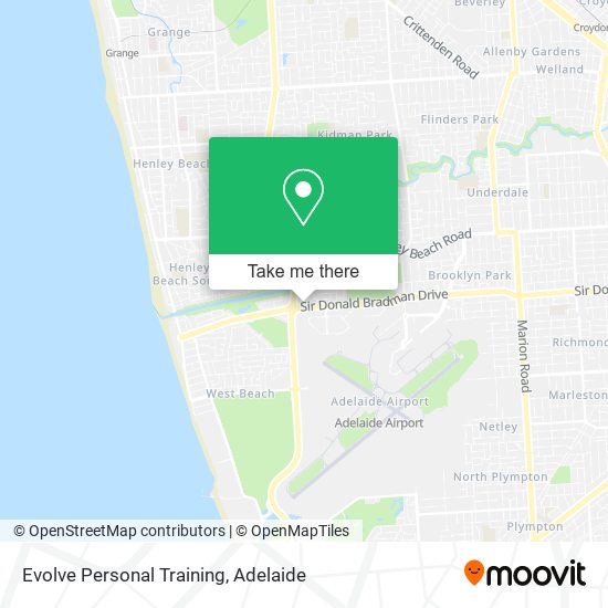 Evolve Personal Training map