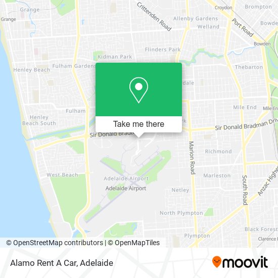 Alamo Rent A Car map