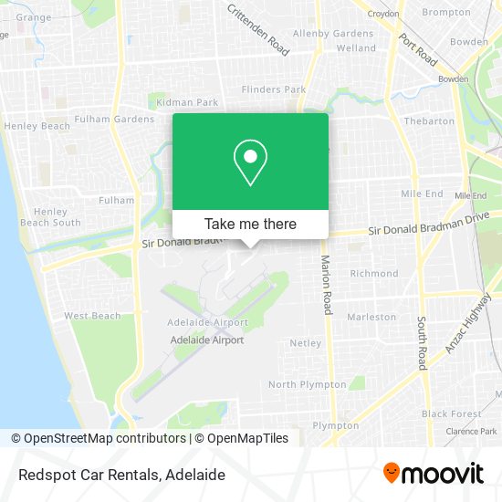 Mapa Redspot Car Rentals