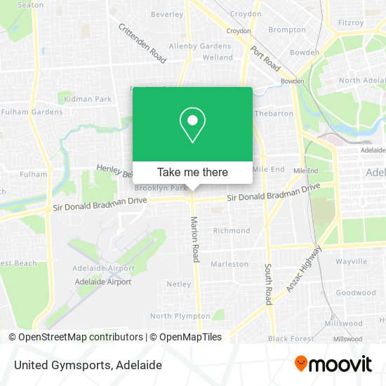 United Gymsports map