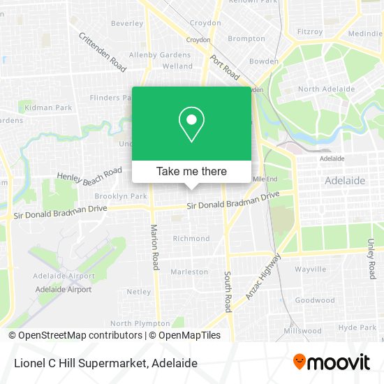 Lionel C Hill Supermarket map