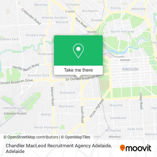 Mapa Chandler MacLeod Recruitment Agency Adelaide