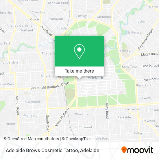 Adelaide Brows Cosmetic Tattoo map