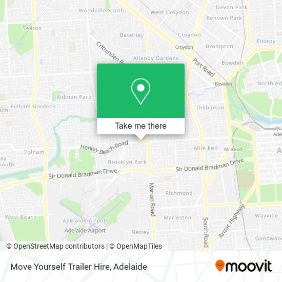 Move Yourself Trailer Hire map