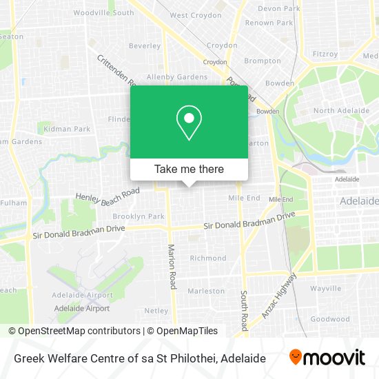 Greek Welfare Centre of sa St Philothei map