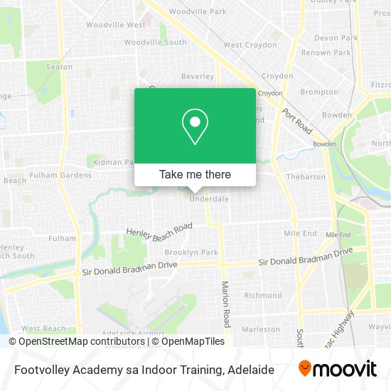 Footvolley Academy sa Indoor Training map