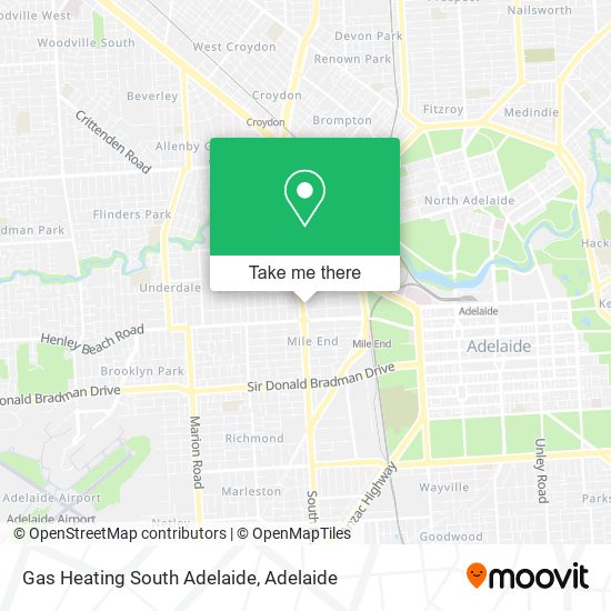 Gas Heating South Adelaide map