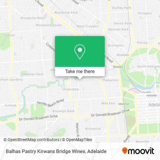 Mapa Balhas Pastry Kirwans Bridge Wines