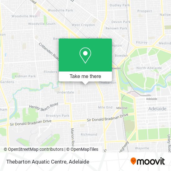 Thebarton Aquatic Centre map
