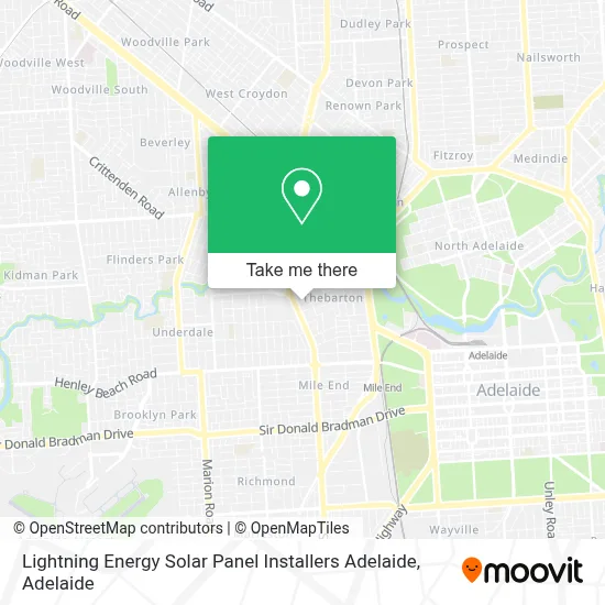 Mapa Lightning Energy Solar Panel Installers Adelaide