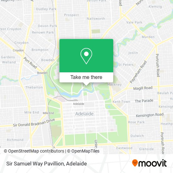 Sir Samuel Way Pavillion map