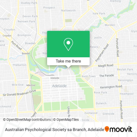Australian Psychological Society sa Branch map