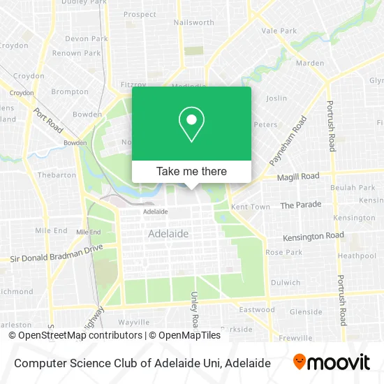 Computer Science Club of Adelaide Uni map