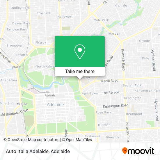 Auto Italia Adelaide map