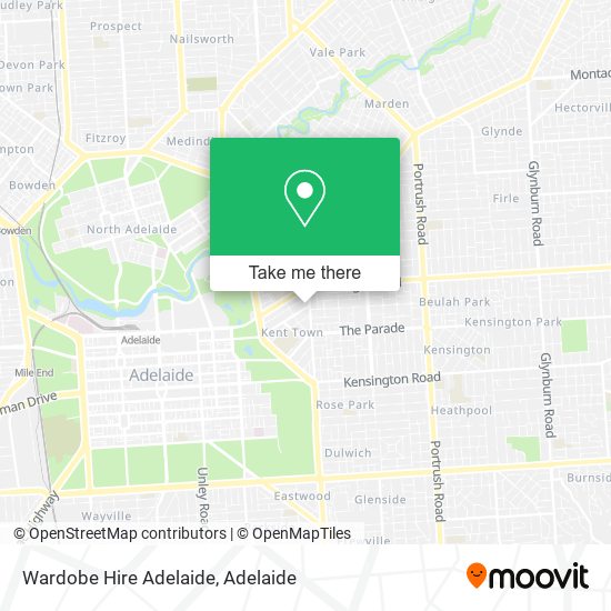 Mapa Wardobe Hire Adelaide