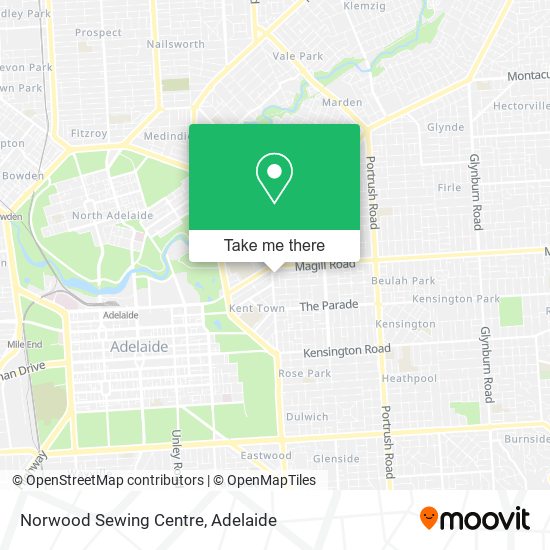 Norwood Sewing Centre map