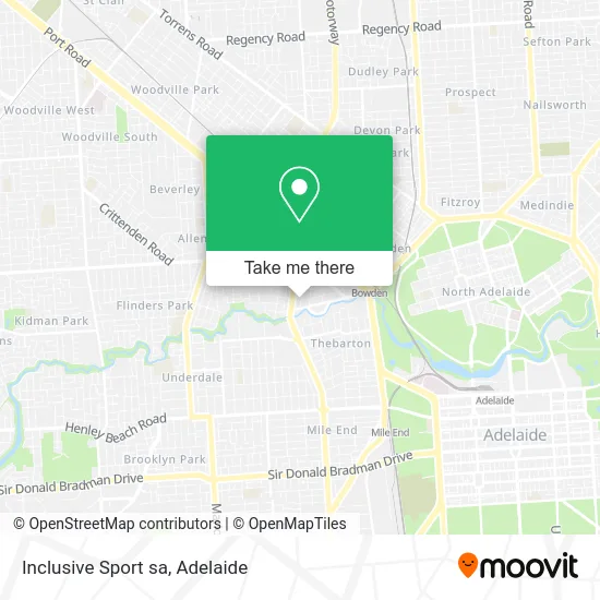 Mapa Inclusive Sport sa