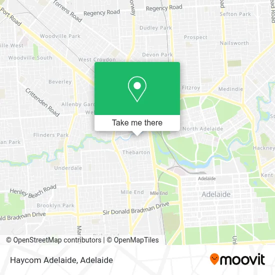 Mapa Haycom Adelaide