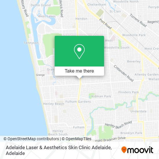 Adelaide Laser & Aesthetics Skin Clinic Adelaide map