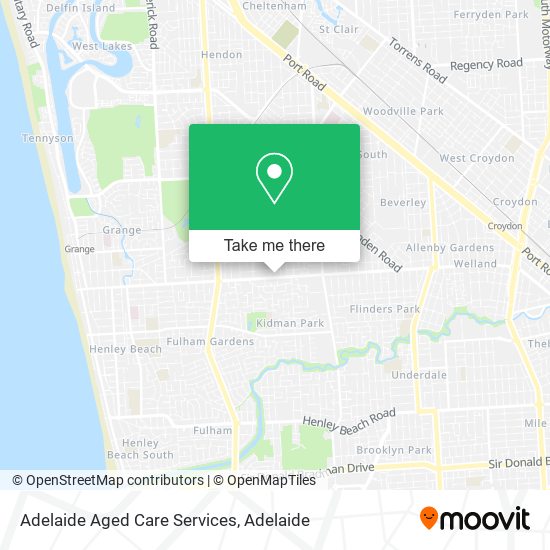 Mapa Adelaide Aged Care Services