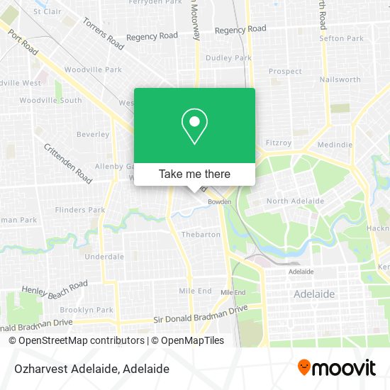 Ozharvest Adelaide map