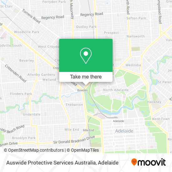 Mapa Auswide Protective Services Australia