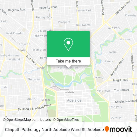 Clinpath Pathology North Adelaide Ward St map