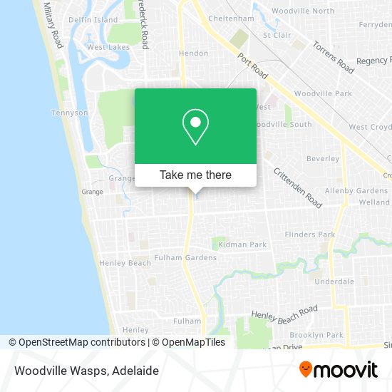 Mapa Woodville Wasps