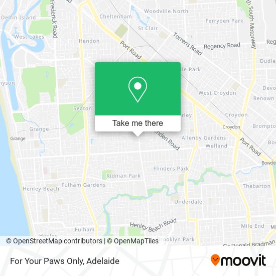 For Your Paws Only map