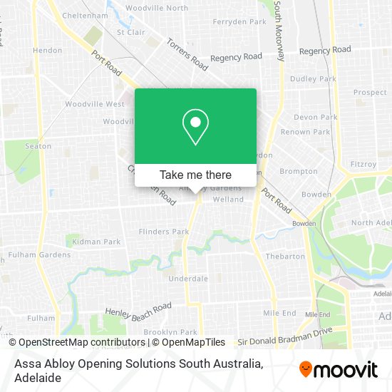 Assa Abloy Opening Solutions South Australia map
