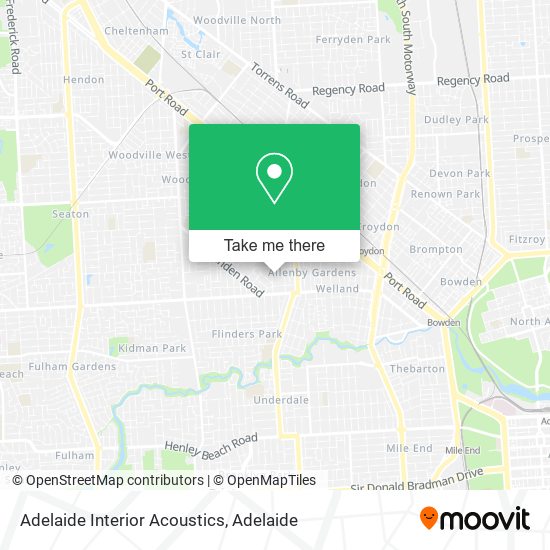 Adelaide Interior Acoustics map