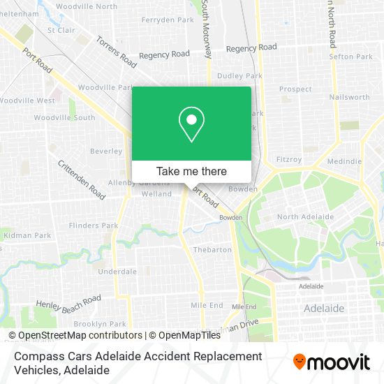 Compass Cars Adelaide Accident Replacement Vehicles map